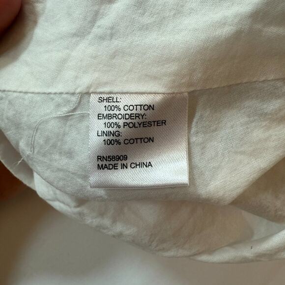 Antonio Melani x Born on Fifth Constance Embroidered Eyelet Puff Sleeve Sz 8 - Picture 13 of 15